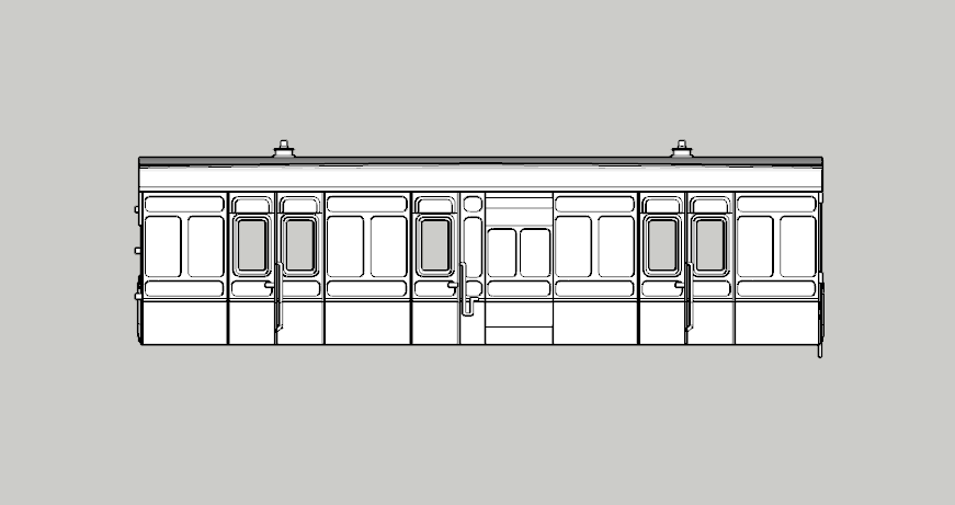 (image for) (N) LSWR 30ft 6 Wheel Luggage Van - Elliptical Roof